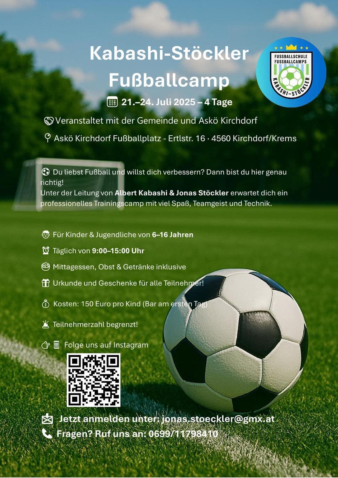 Kabashi-Stöckler Fußballcamp 21.-24. Juli 2025