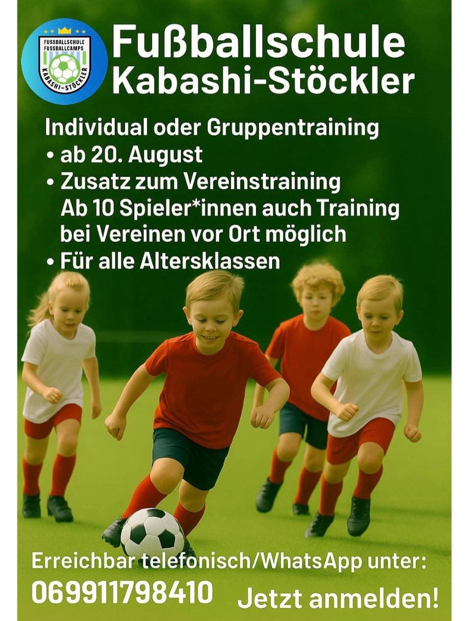 Kinder beim Fußballtraining